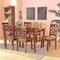 Baxton Studio Nicolette Modern and Contemporary Grey Fabric and Walnut Brown Finished Wood 7-Piece Dining Set 176-11387-10520-Zoro - alternate 7